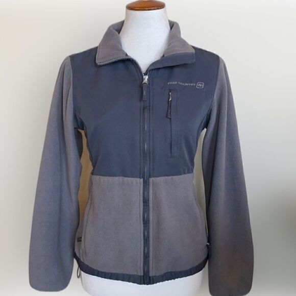 Free Country Mixed Media Zip Fleece Jacket w/Multiple Pockets (Size: S) - Picture 1 of 16